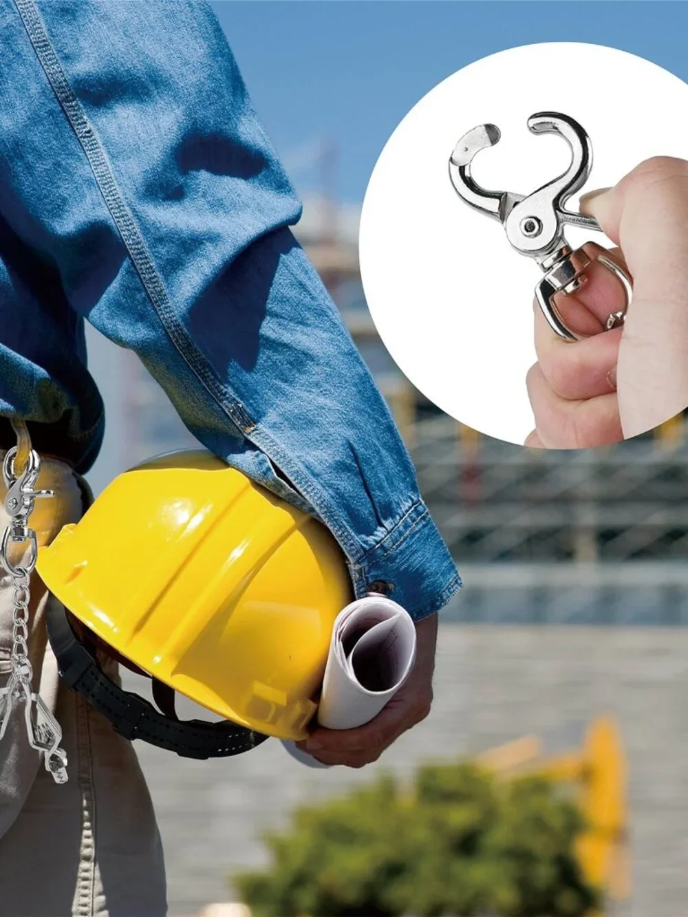 MELOTOUGH Metal Glove Clip Heavy Duty Glove Clips for Work Glove Holders Safety